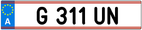 Truck License Plate